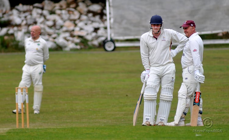 Action from the Devon Cricket League D Division West clash between Ipplepen second XI and Whitchurch Wayfarers on Saturday.