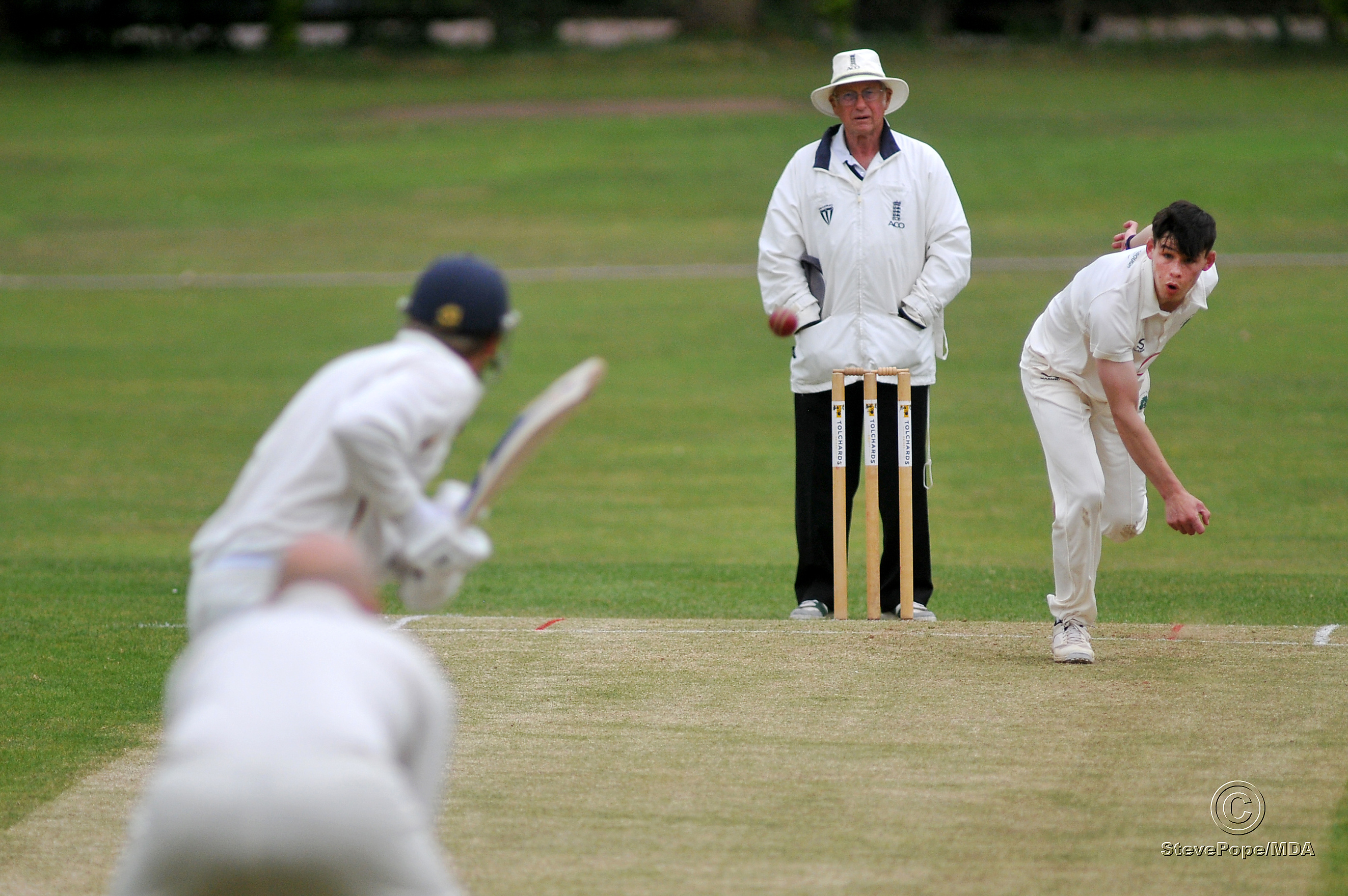 Action from the Devon Cricket League D Division West clash between Ipplepen second XI and Whitchurch Wayfarers on Saturday.