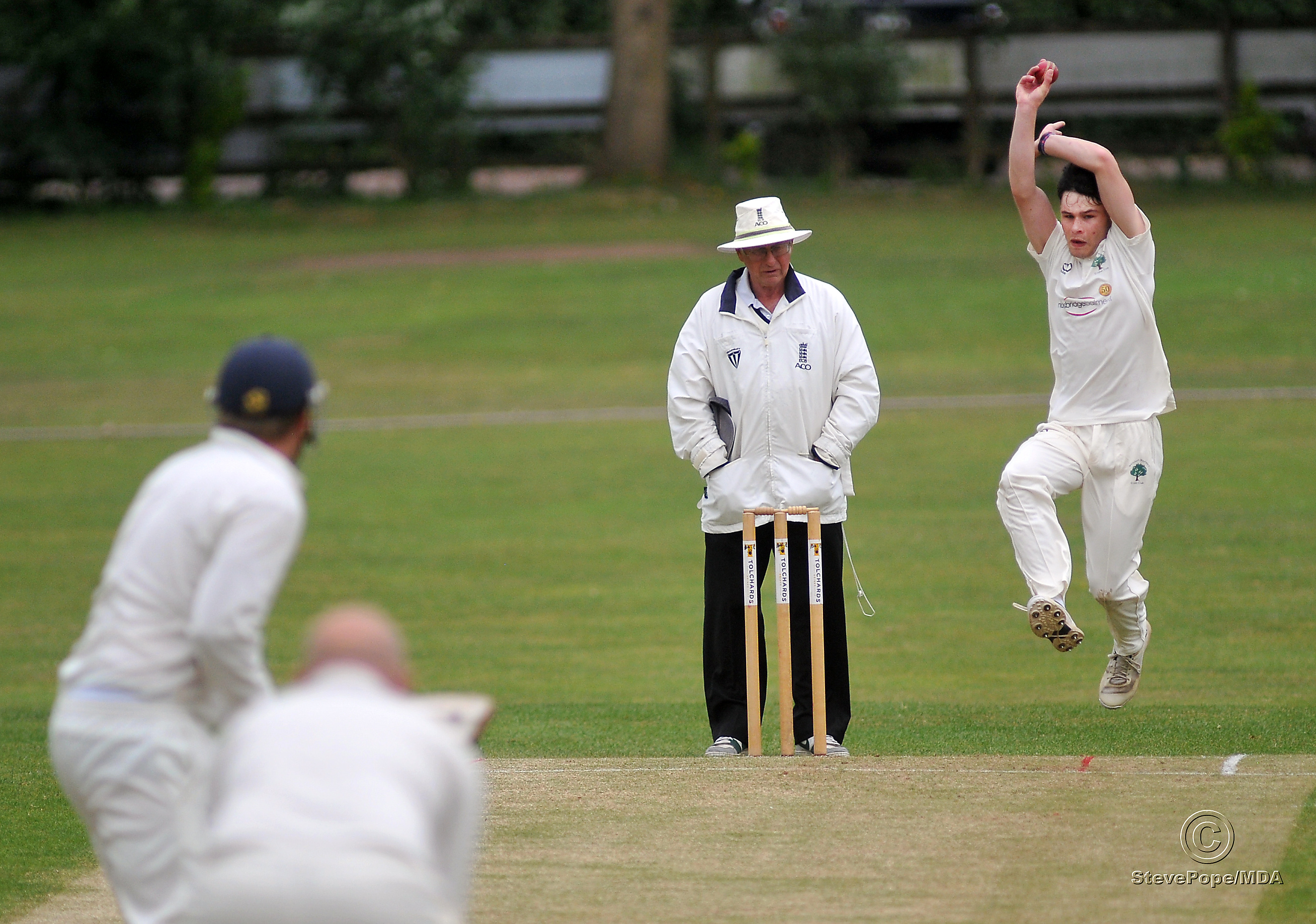 Action from the Devon Cricket League D Division West clash between Ipplepen second XI and Whitchurch Wayfarers on Saturday.