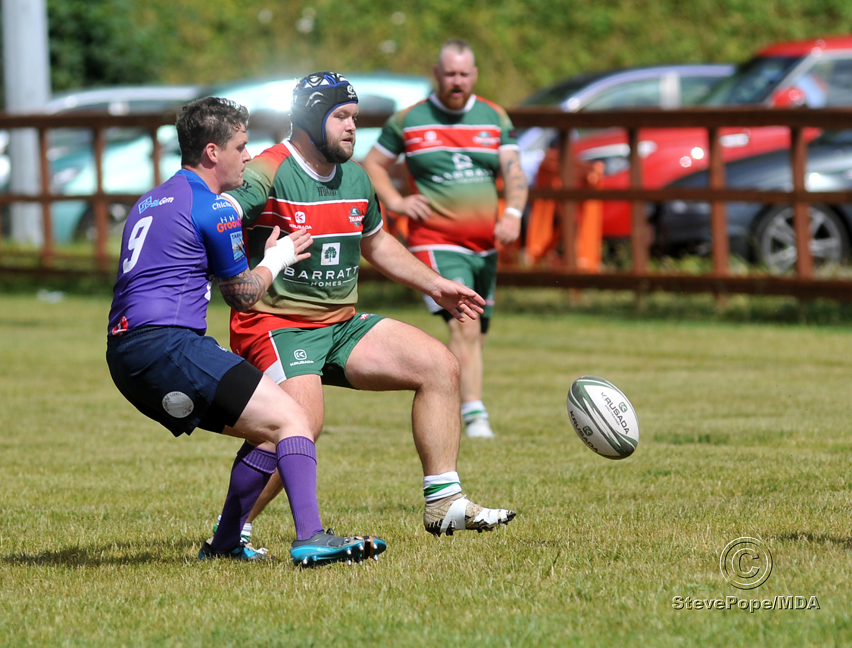 Action from the South West Rugby League clash between Teignbridge Trojans and Tarka Storm on Saturday.