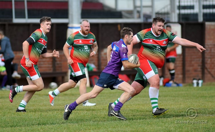 Action from the South West Rugby League clash between Teignbridge Trojans and Tarka Storm on Saturday.