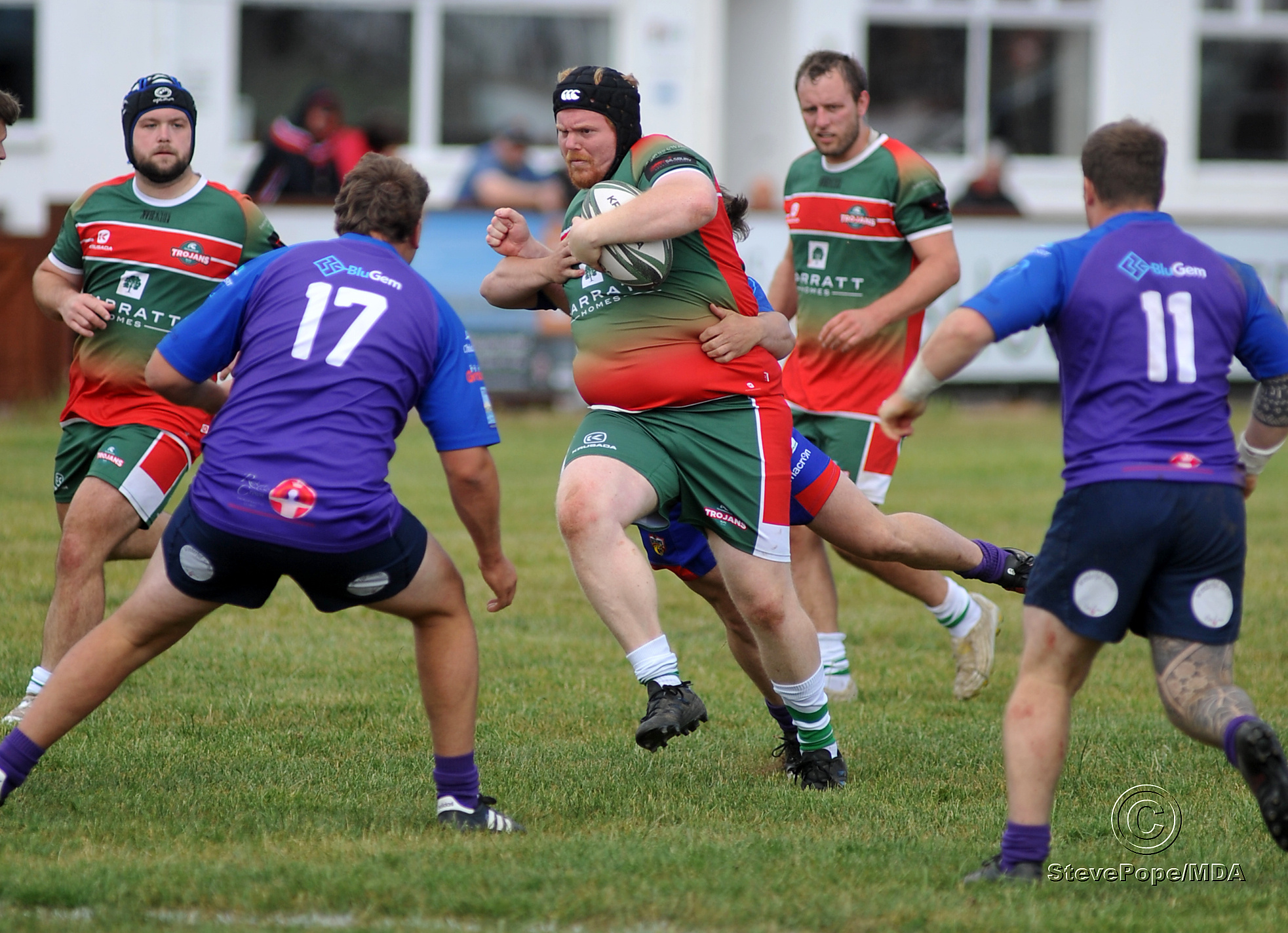 Action from the South West Rugby League clash between Teignbridge Trojans and Tarka Storm on Saturday.