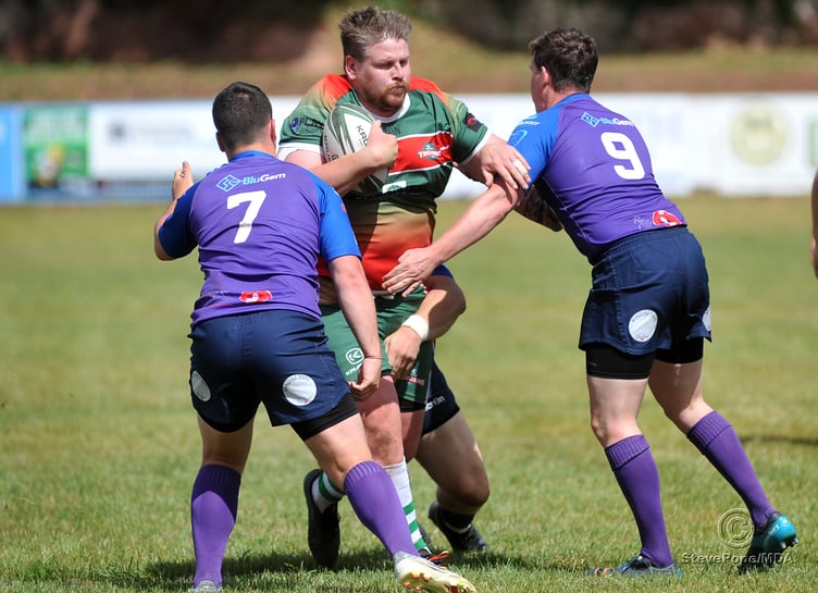 Action from the South West Rugby League clash between Teignbridge Trojans and Tarka Storm on Saturday.