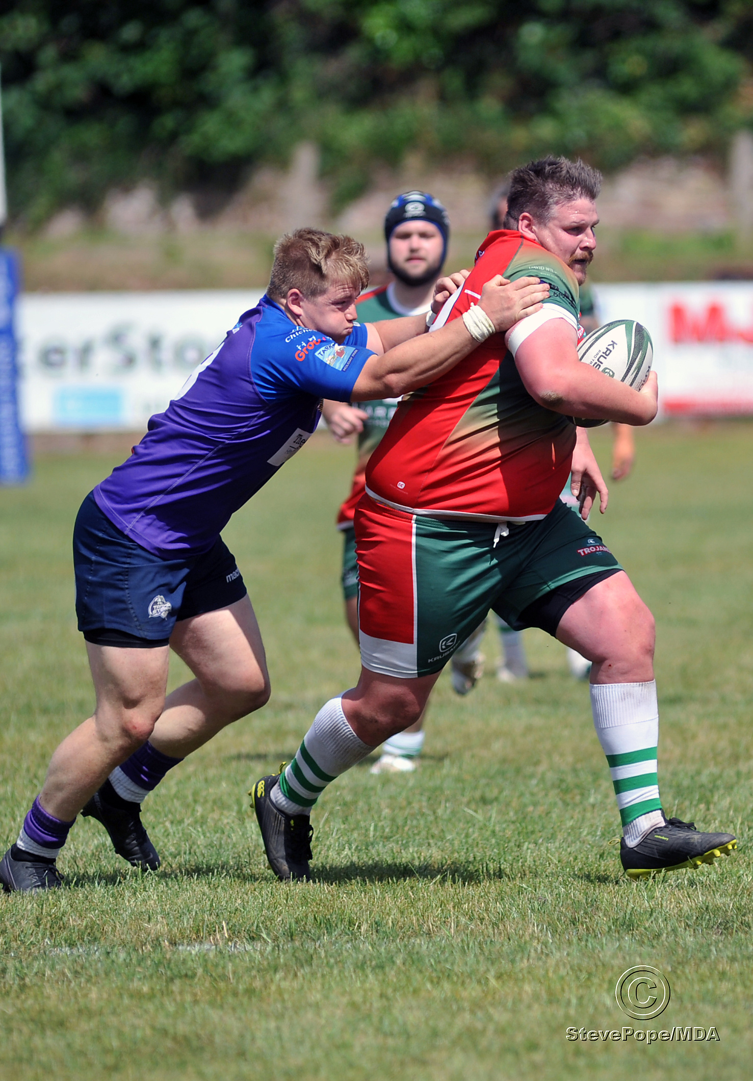 Action from the South West Rugby League clash between Teignbridge Trojans and Tarka Storm on Saturday.