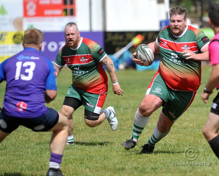 Action from the South West Rugby League clash between Teignbridge Trojans and Tarka Storm on Saturday.