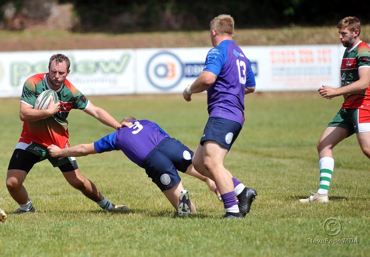 Action from the South West Rugby League clash between Teignbridge Trojans and Tarka Storm on Saturday.