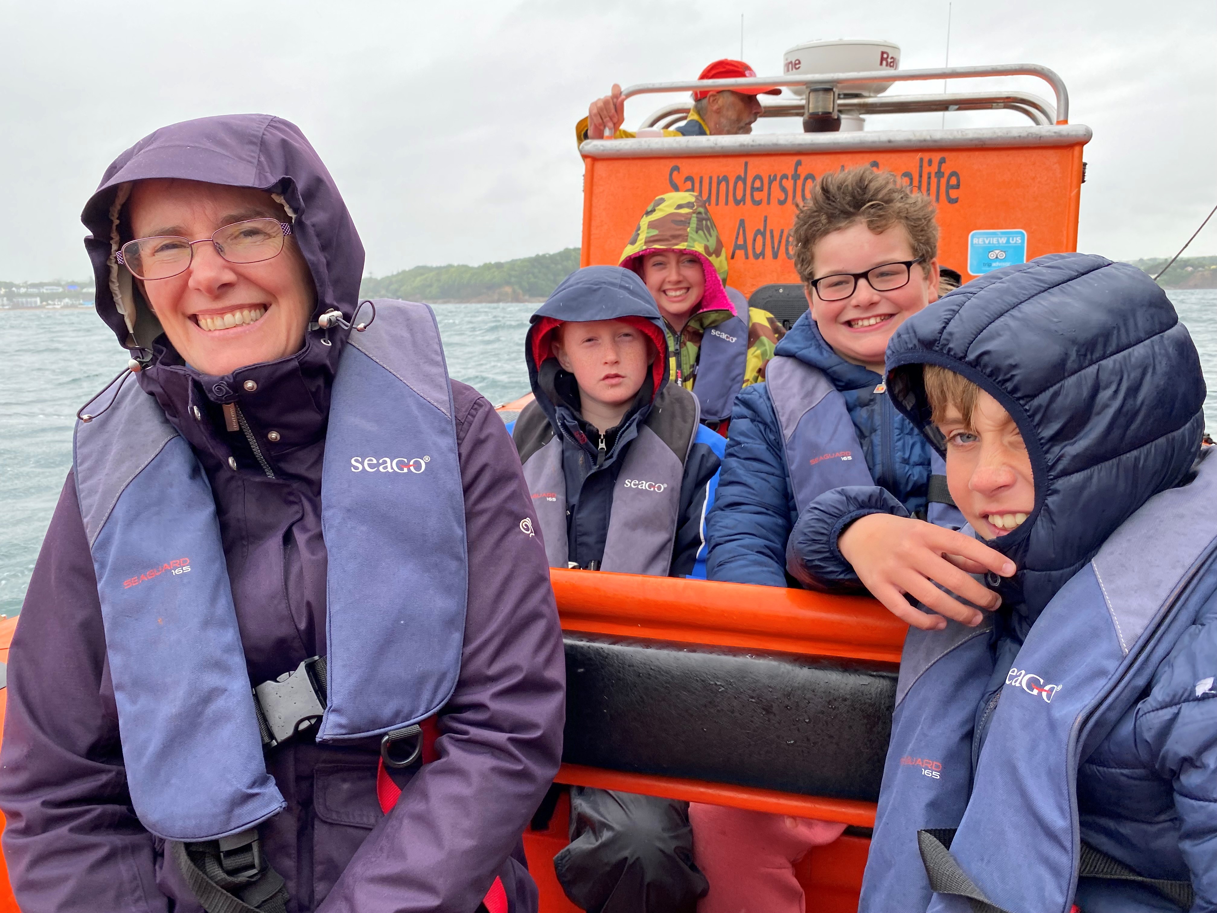 Arriving into Saundersfoot Harbour