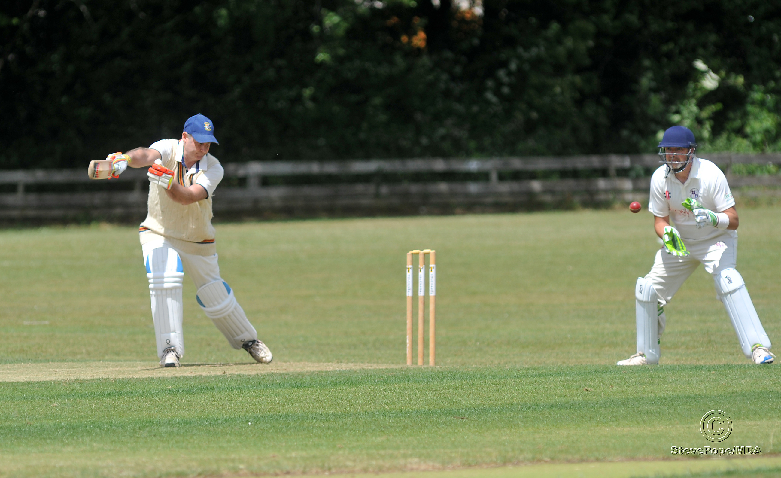 Action from the Devon Cricket League B Division clash between Chudleigh and Dartington & Totnes on Saturday.