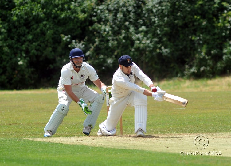 Action from the Devon Cricket League B Division clash between Chudleigh and Dartington & Totnes on Saturday.