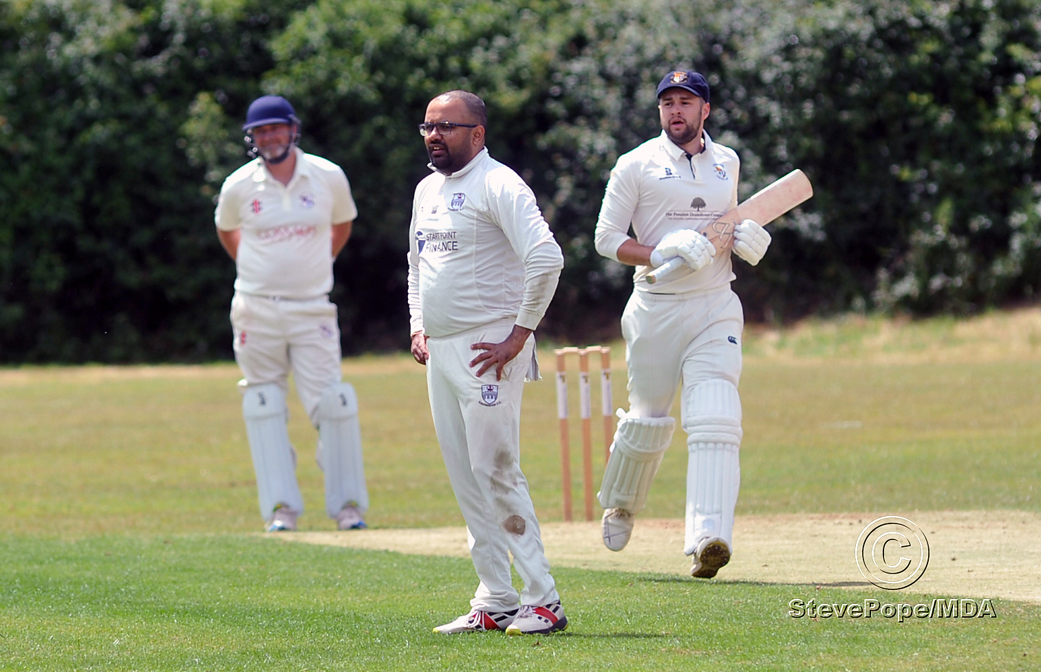 Action from the Devon Cricket League B Division clash between Chudleigh and Dartington & Totnes on Saturday.