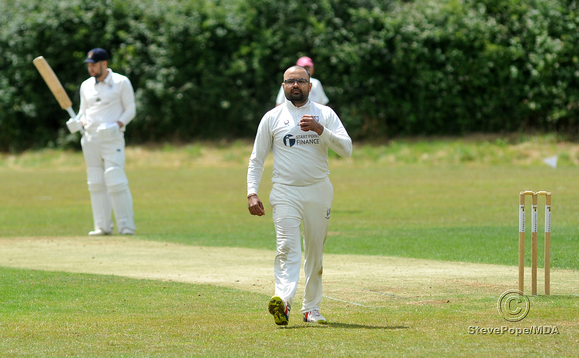 Action from the Devon Cricket League B Division clash between Chudleigh and Dartington & Totnes on Saturday.