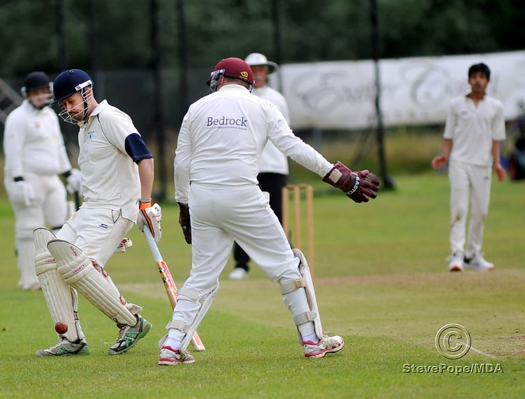 Action from the Devon Cricket League D Division West clash between Kenn and Barton second XI on Saturday.