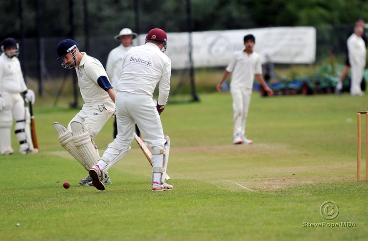 Action from the Devon Cricket League D Division West clash between Kenn and Barton second XI on Saturday.