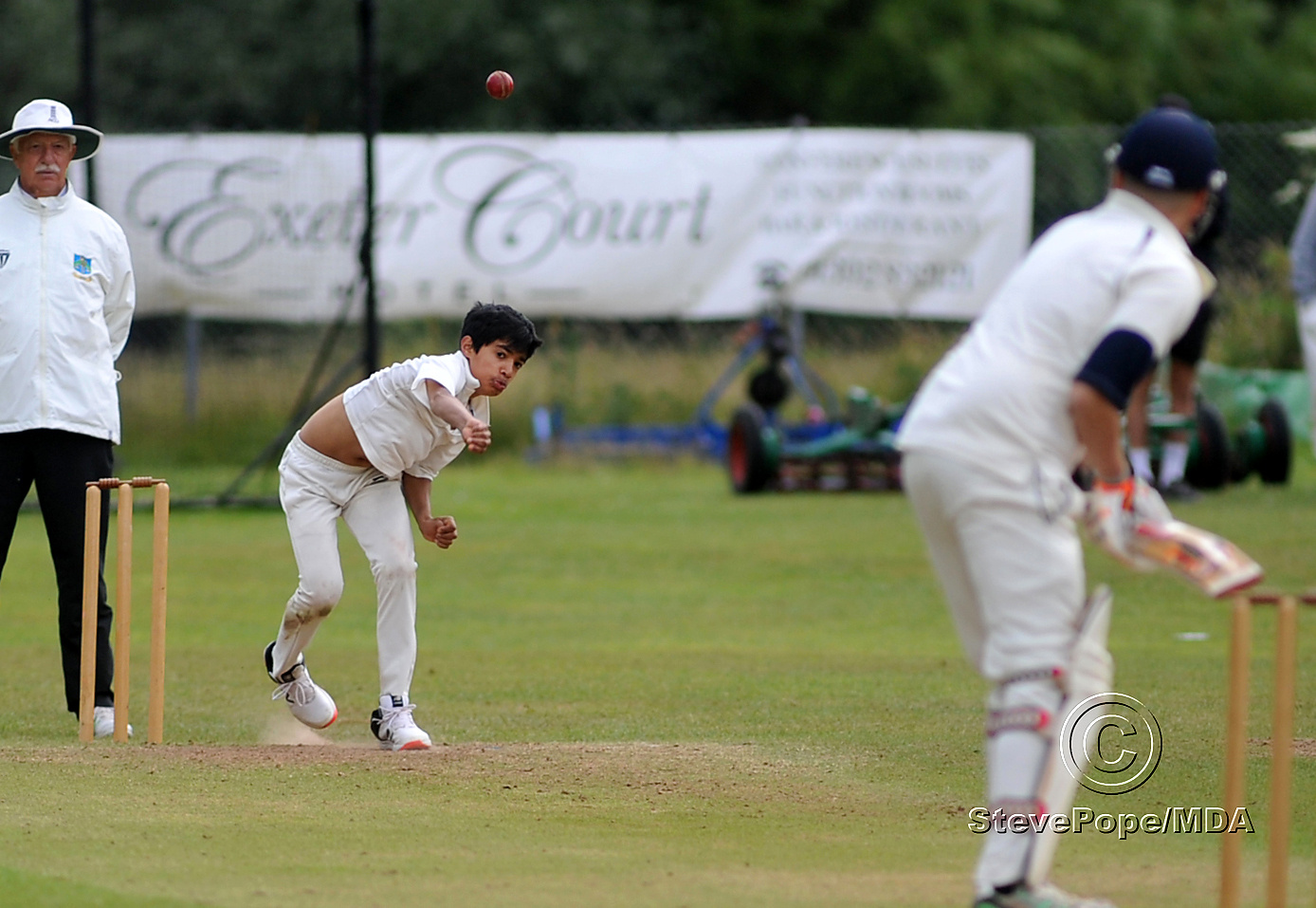Action from the Devon Cricket League D Division West clash between Kenn and Barton second XI on Saturday.