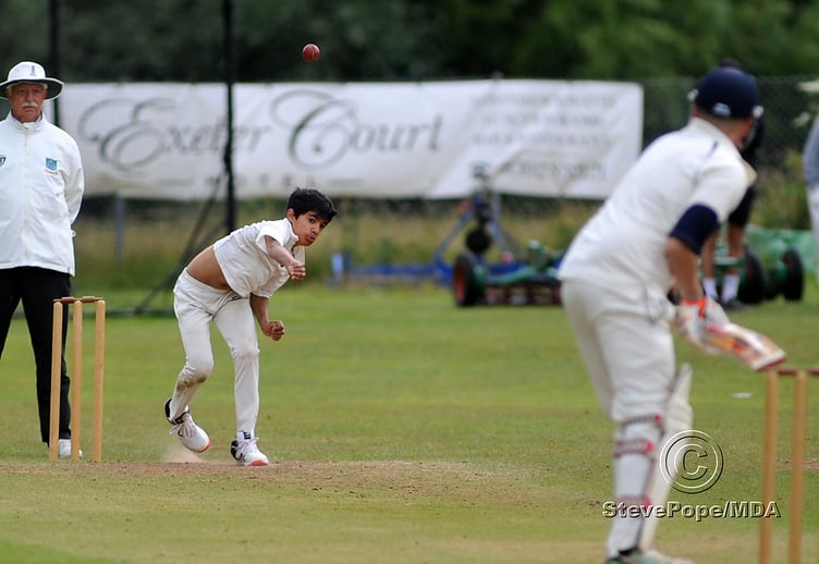 Action from the Devon Cricket League D Division West clash between Kenn and Barton second XI on Saturday.
