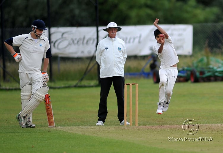 Action from the Devon Cricket League D Division West clash between Kenn and Barton second XI on Saturday.