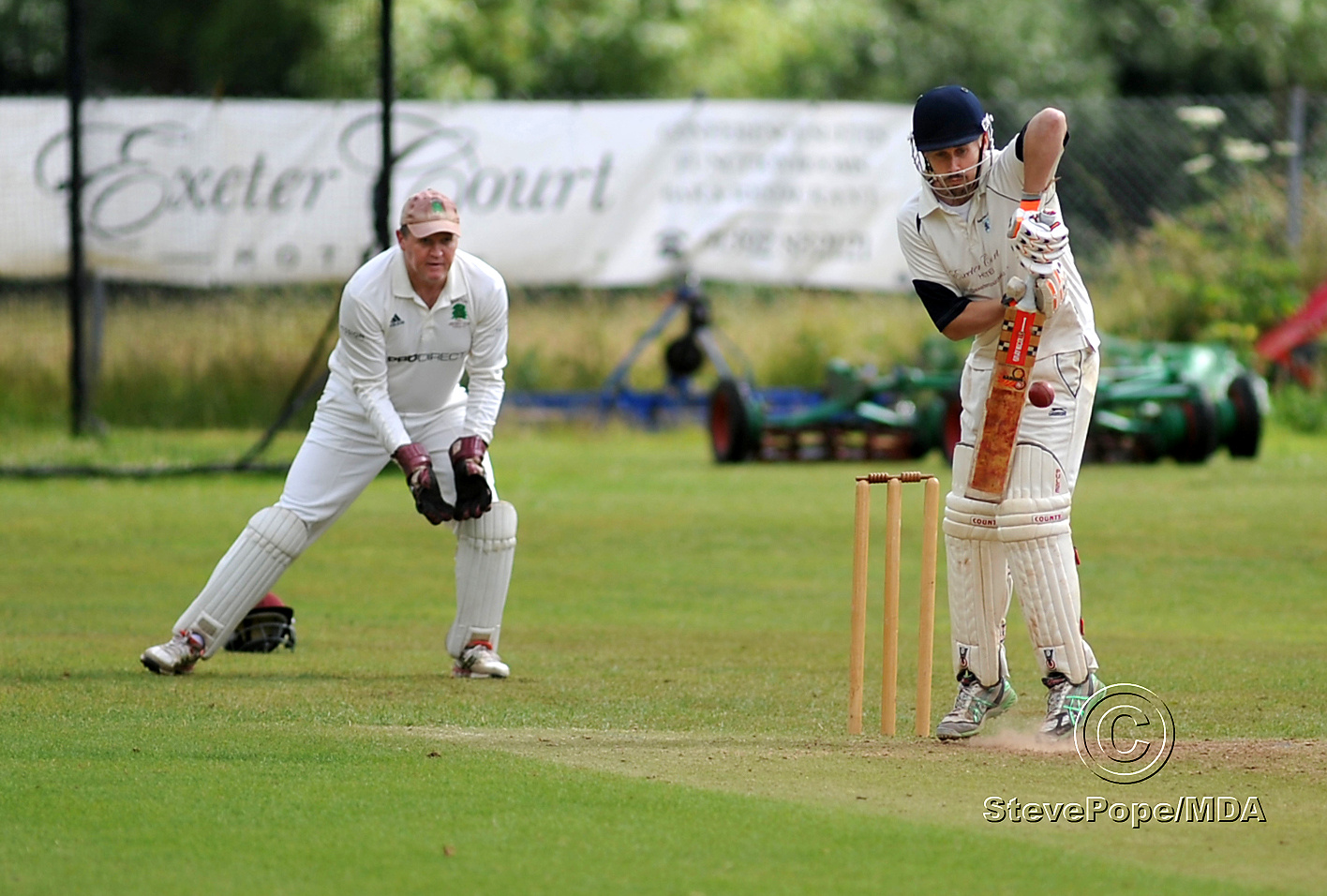 Action from the Devon Cricket League D Division West clash between Kenn and Barton second XI on Saturday.