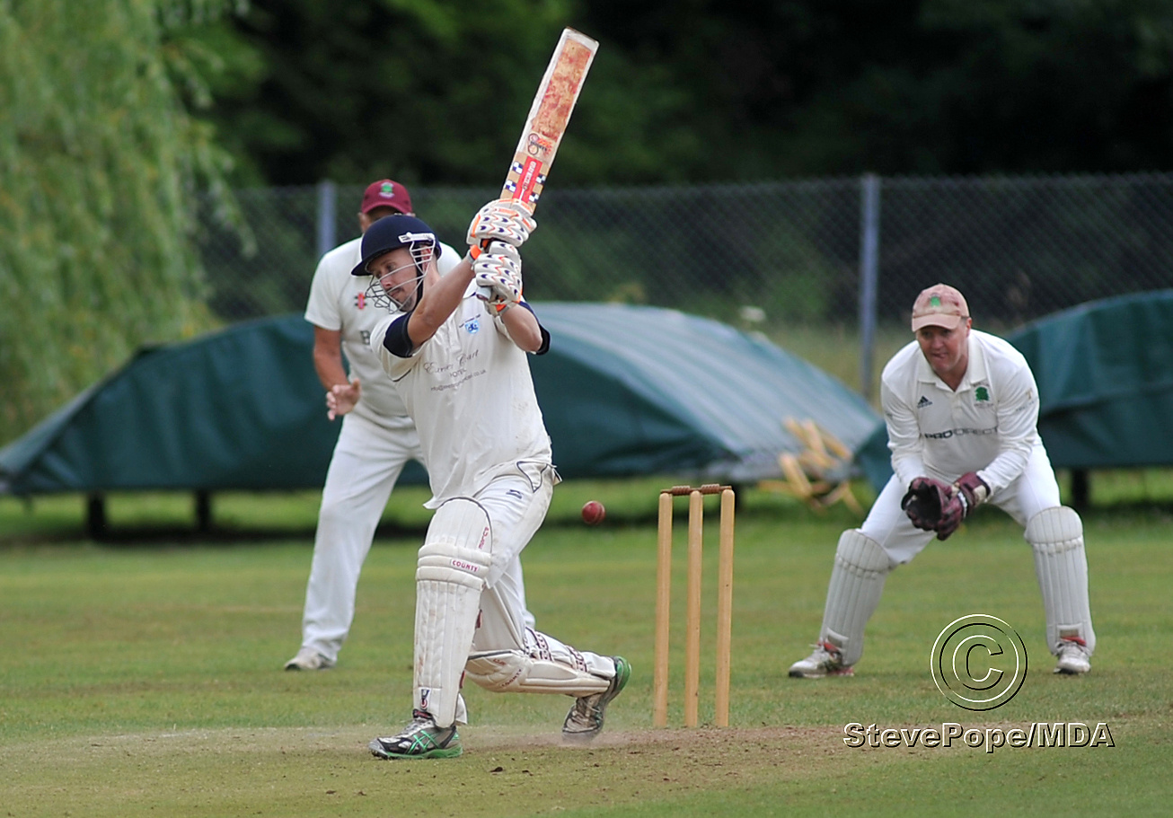 Action from the Devon Cricket League D Division West clash between Kenn and Barton second XI on Saturday.