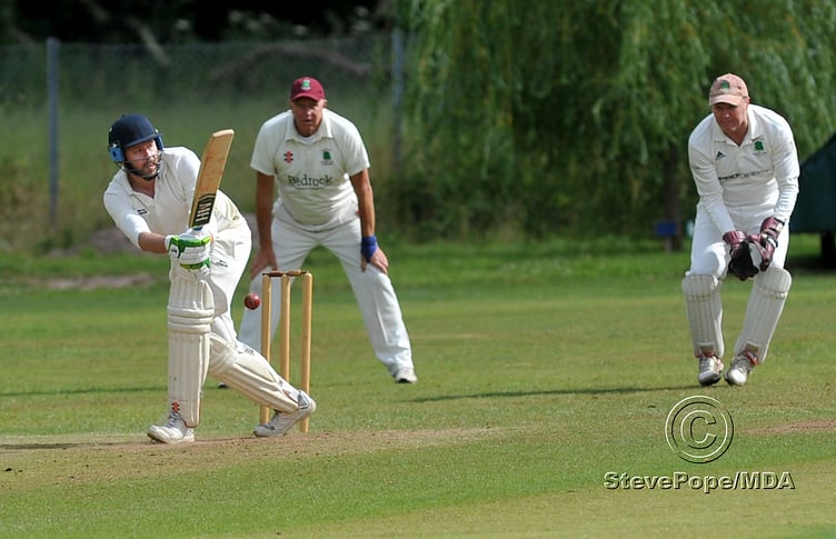 Action from the Devon Cricket League D Division West clash between Kenn and Barton second XI on Saturday.