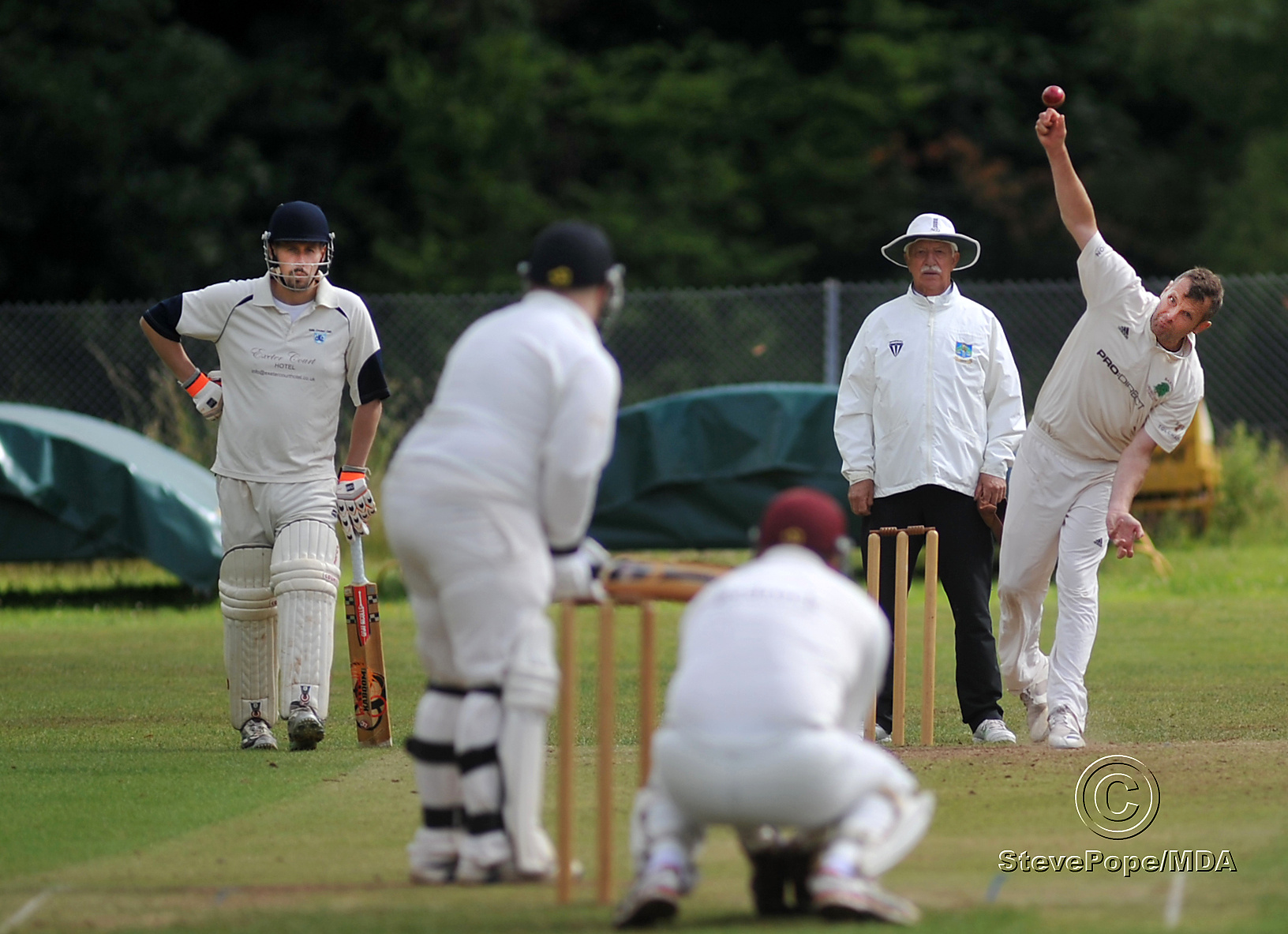 Action from the Devon Cricket League D Division West clash between Kenn and Barton second XI on Saturday.
