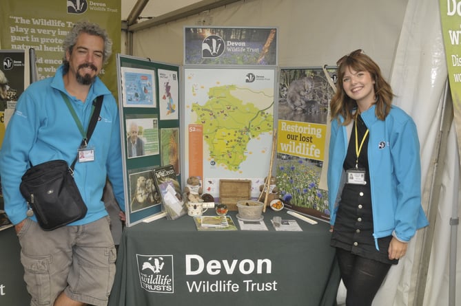 Kimon Theodossis and Eve Baxter of Devon Wildlife Trust