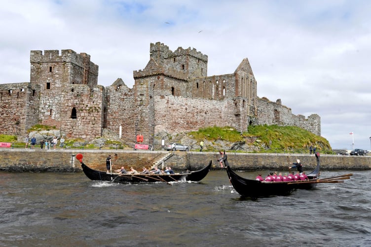 The 2021 Peel Viking Longboat races -