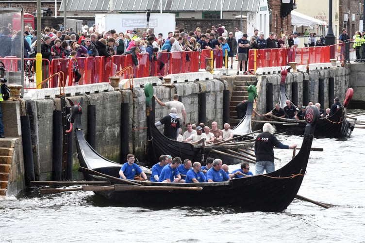 The 2021 Peel Viking Longboat races -