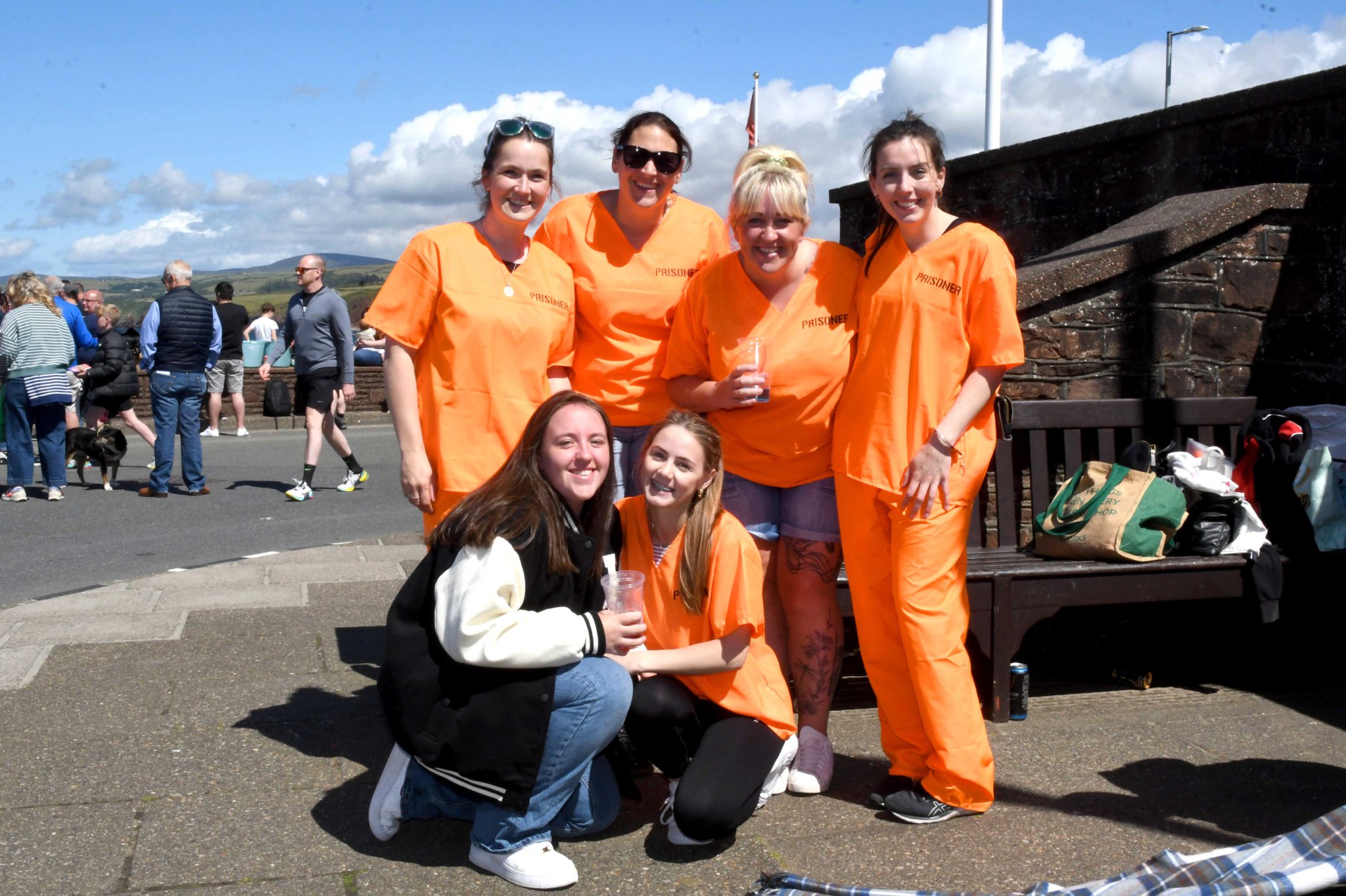 The 2022 Peel Viking Longboat Races - pictured is members of the Castletown Hockey Club team