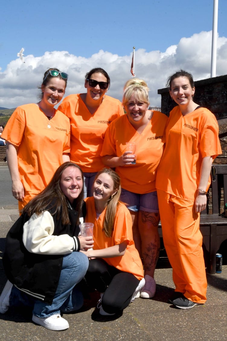 The 2022 Peel Viking Longboat Races - pictured is members of the Castletown Hockey Club team