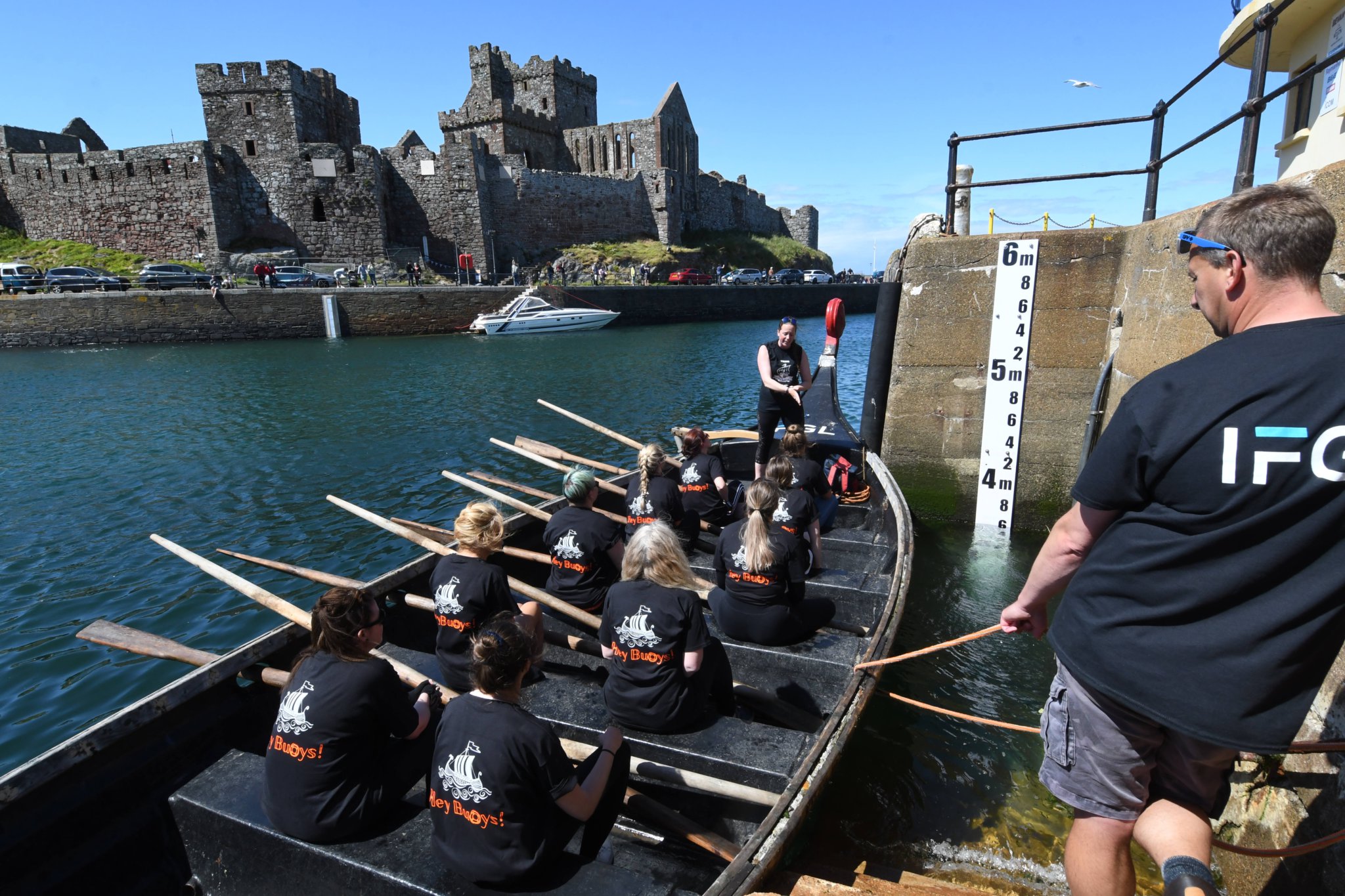 The 2022 Peel Viking Longboat Races - pictured are the ‘Hey Buoys’ team