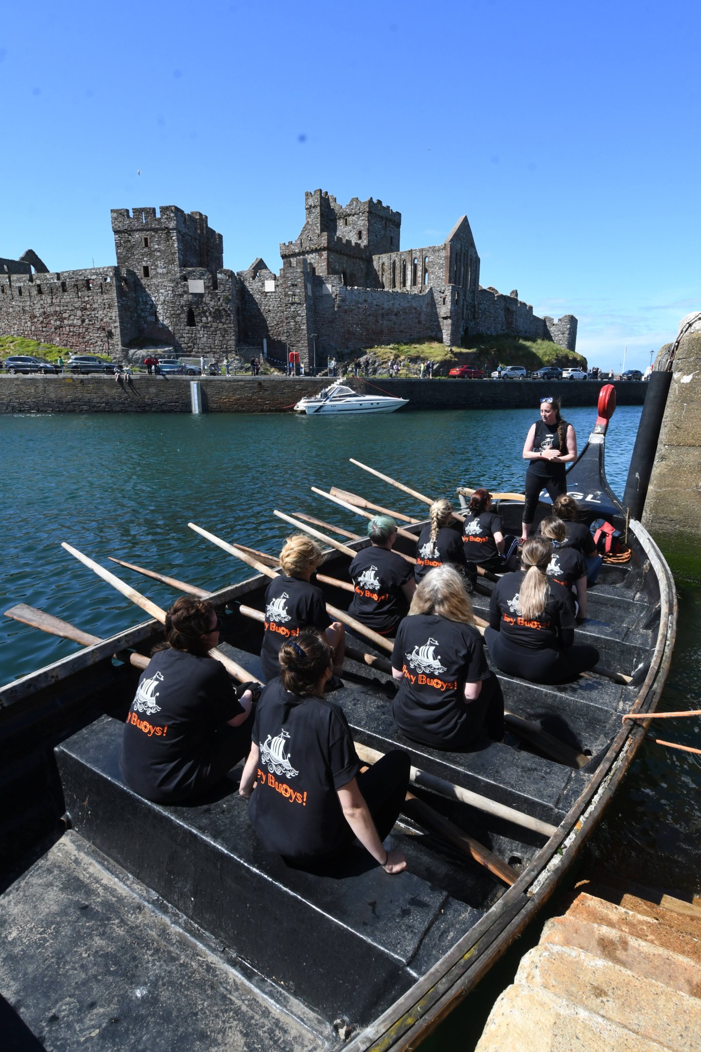 The 2022 Peel Viking Longboat Races - pictured are the ‘Hey Buoys’ team
