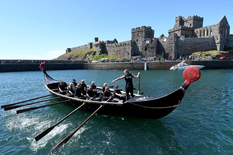The 2022 Peel Viking Longboat Races - pictured are the ‘Hey Buoys’ team