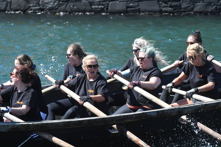The 2022 Peel Viking Longboat Races - pictured are the ‘Hey Buoys’ team