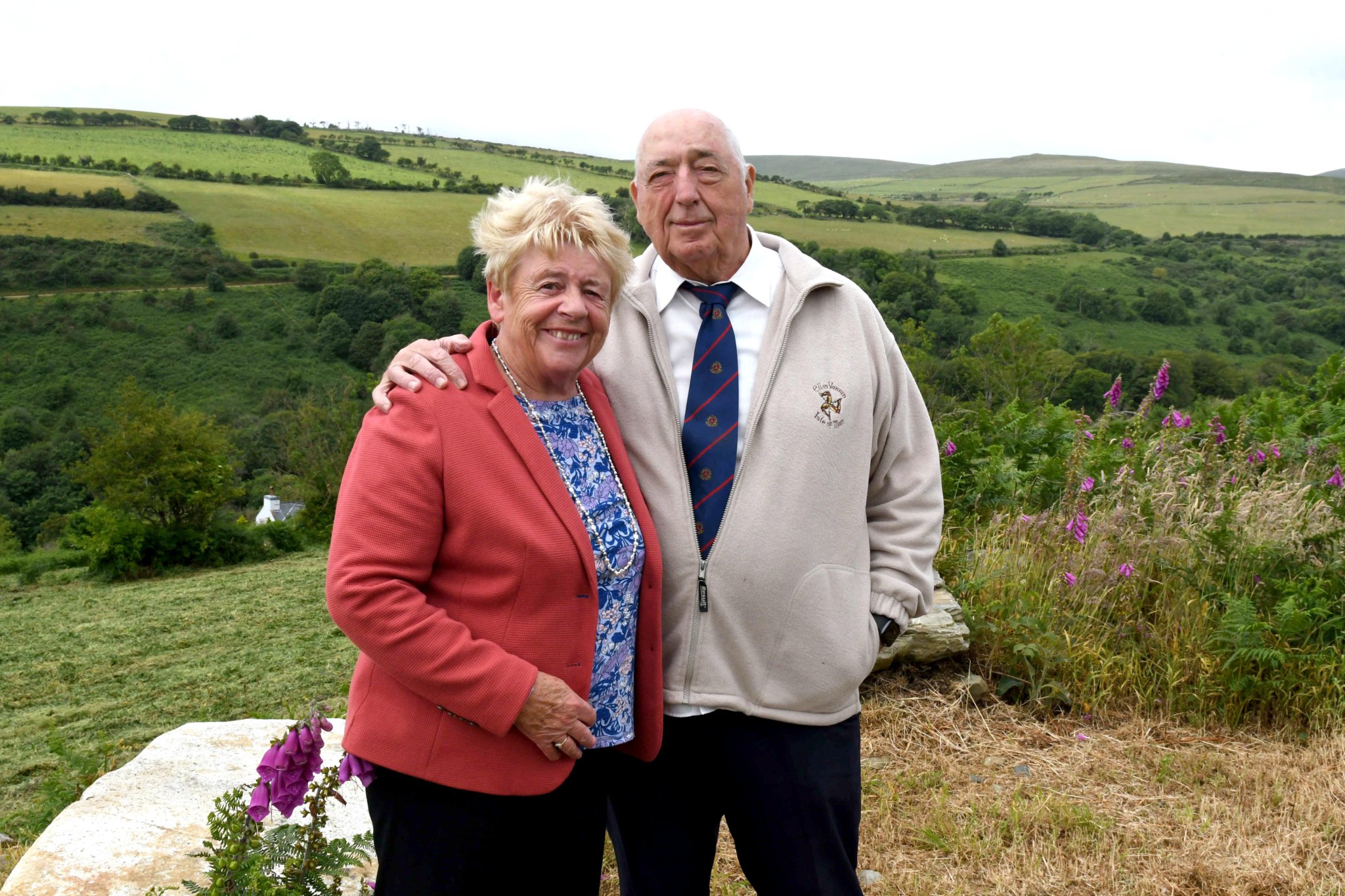 The Snaefell Valley Nature Reserve - pictured is Barbara Clague and Stewart Clague