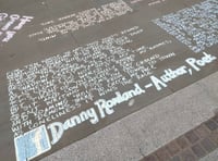 Pavement poetry in Ross