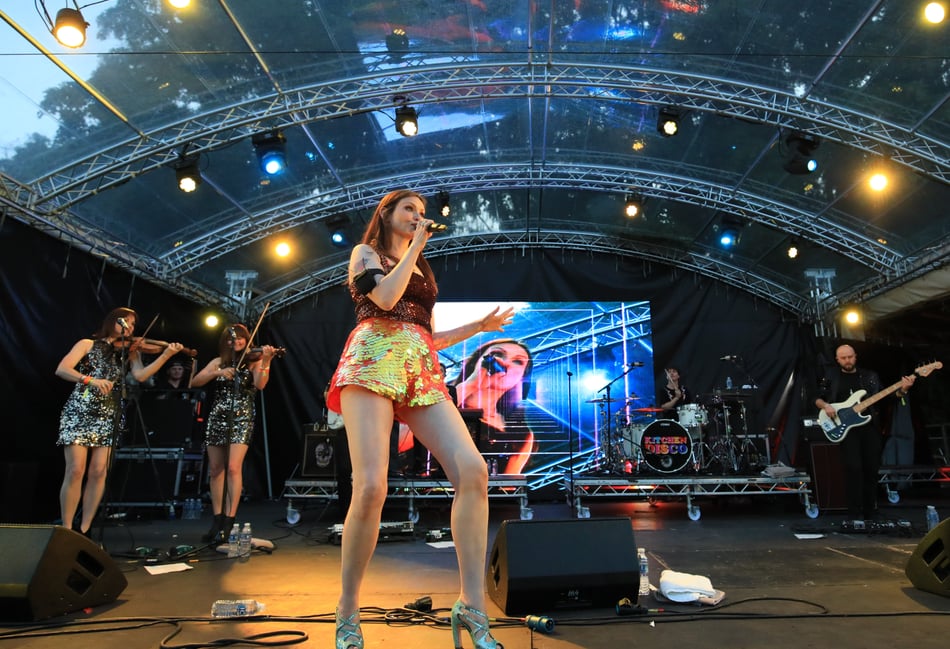 <p>Sophie Ellis-Bextor performs at the Haslemere Fringe Festival. Photo by Nick Cansfield</p>