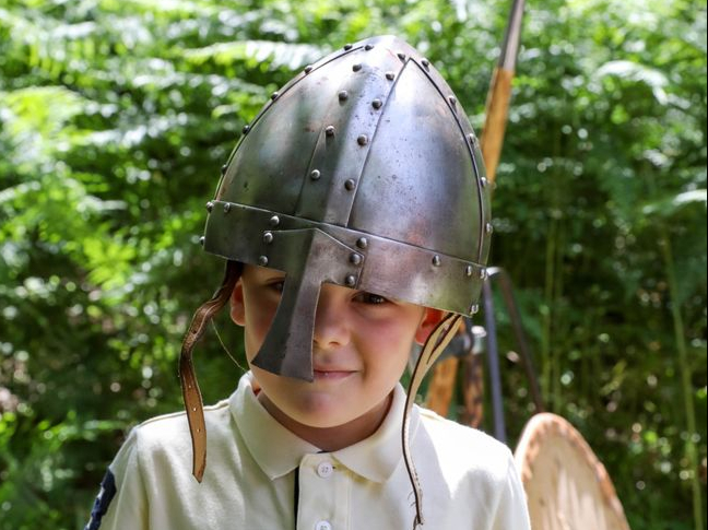 8 Year Old Archibald Otten at the Viking Village during Tynwald Day 2022. Photo by Callum Staley (CJS Photography)
