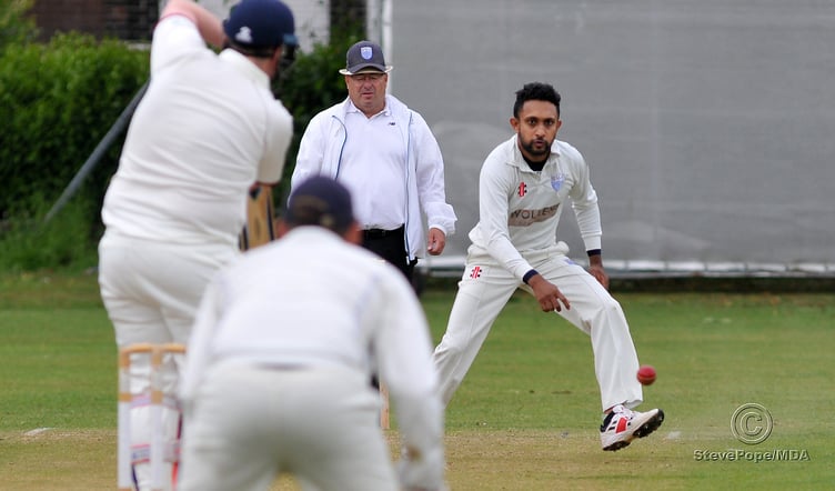Action from the Marsh Road where South Devon entertained Stoke Gabriel in the Devon Cricket League C Division West on Saturday.