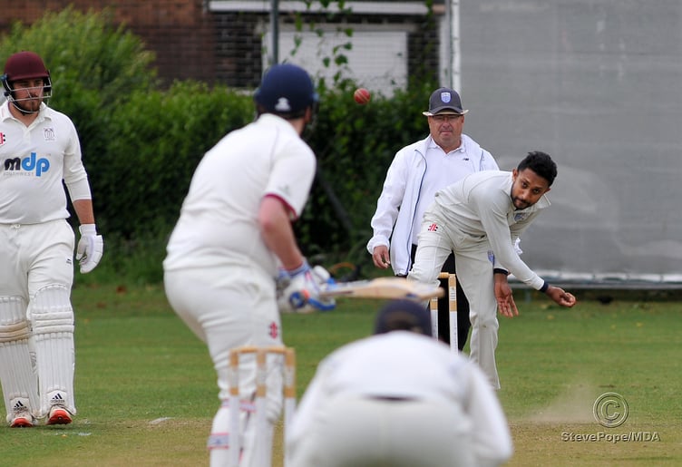 Action from the Marsh Road where South Devon entertained Stoke Gabriel in the Devon Cricket League C Division West on Saturday.
