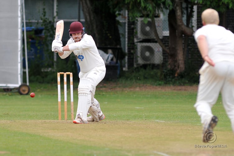 Action from the Marsh Road where South Devon entertained Stoke Gabriel in the Devon Cricket League C Division West on Saturday.