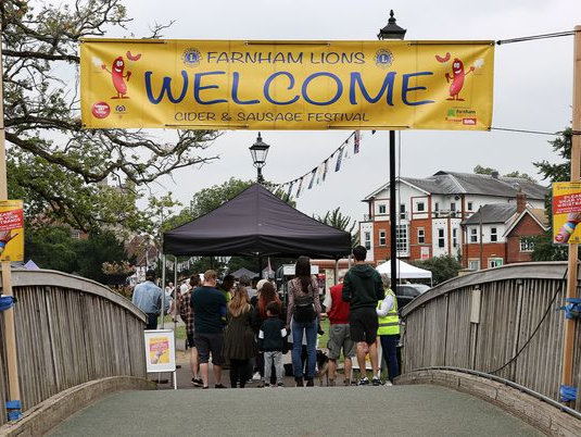 Farnham Lions’ Cider and Sausage Festival returns on Saturday, September 3