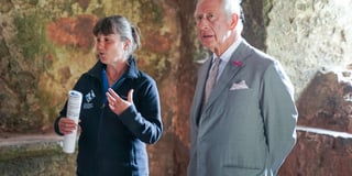 The Prince of Wales visits St Govan’s Chapel