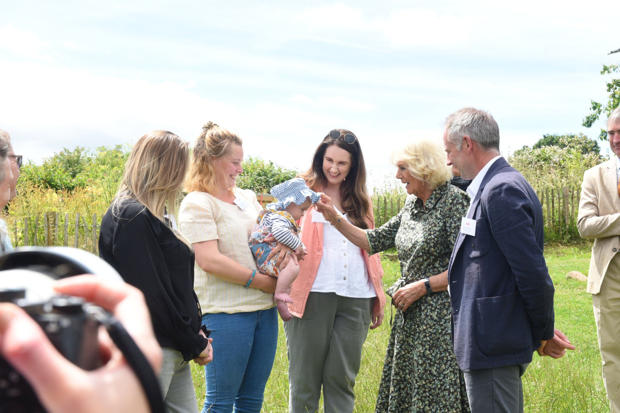 The Duchess meets 5-year-old Inigo Smith with mum Ellie and some of the supporters and staff