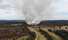 Fire brigade tackles blazes at Hankley Common and Frensham Little Pond