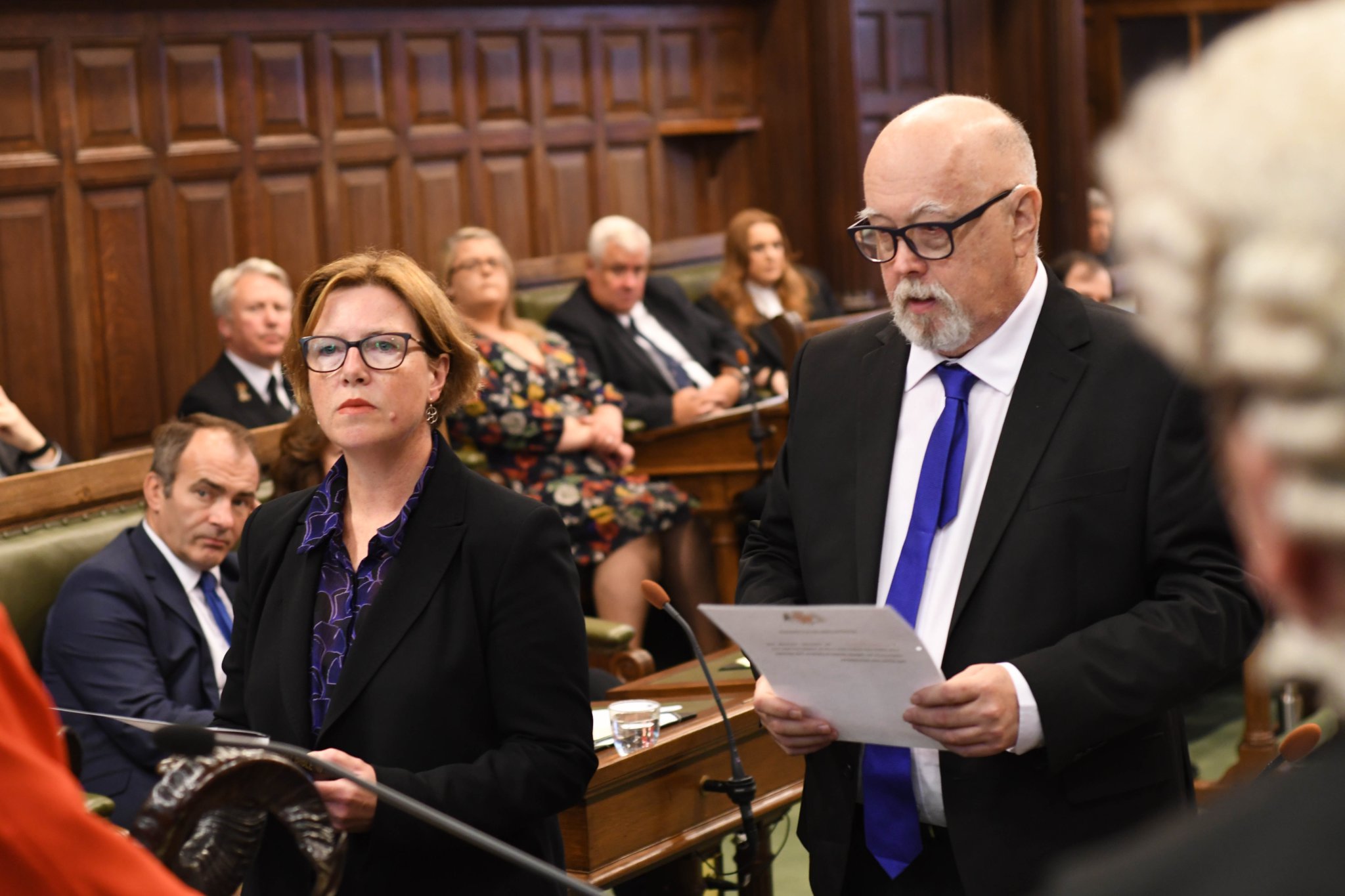 MHKs are sworn in during the first sitting of the new administration following the 2021 general election - Jane Poole-Wilson and Stu Peters