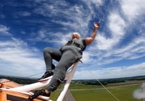 Sky high birthday treat for Bernice, 80