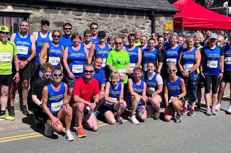 Aberystwyth Athletics Club runners braved the heat at the picturesque Barmouth 10k