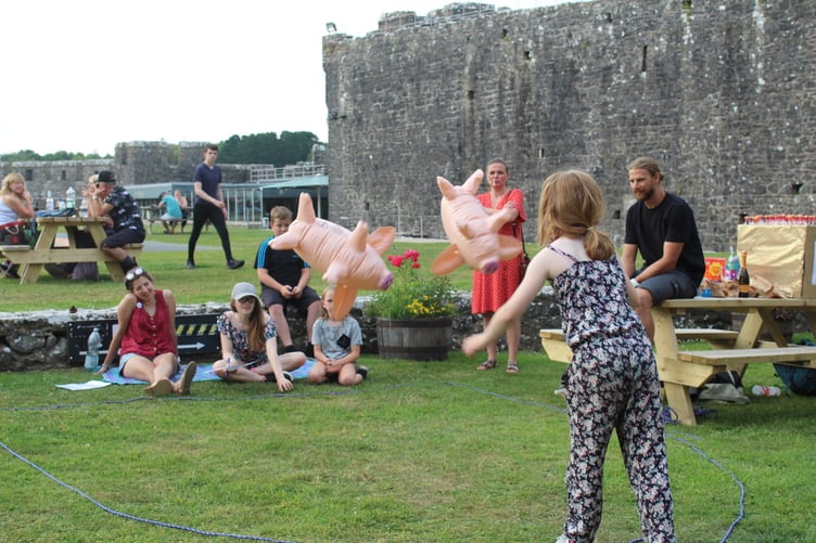 Imogen Rickman with family games