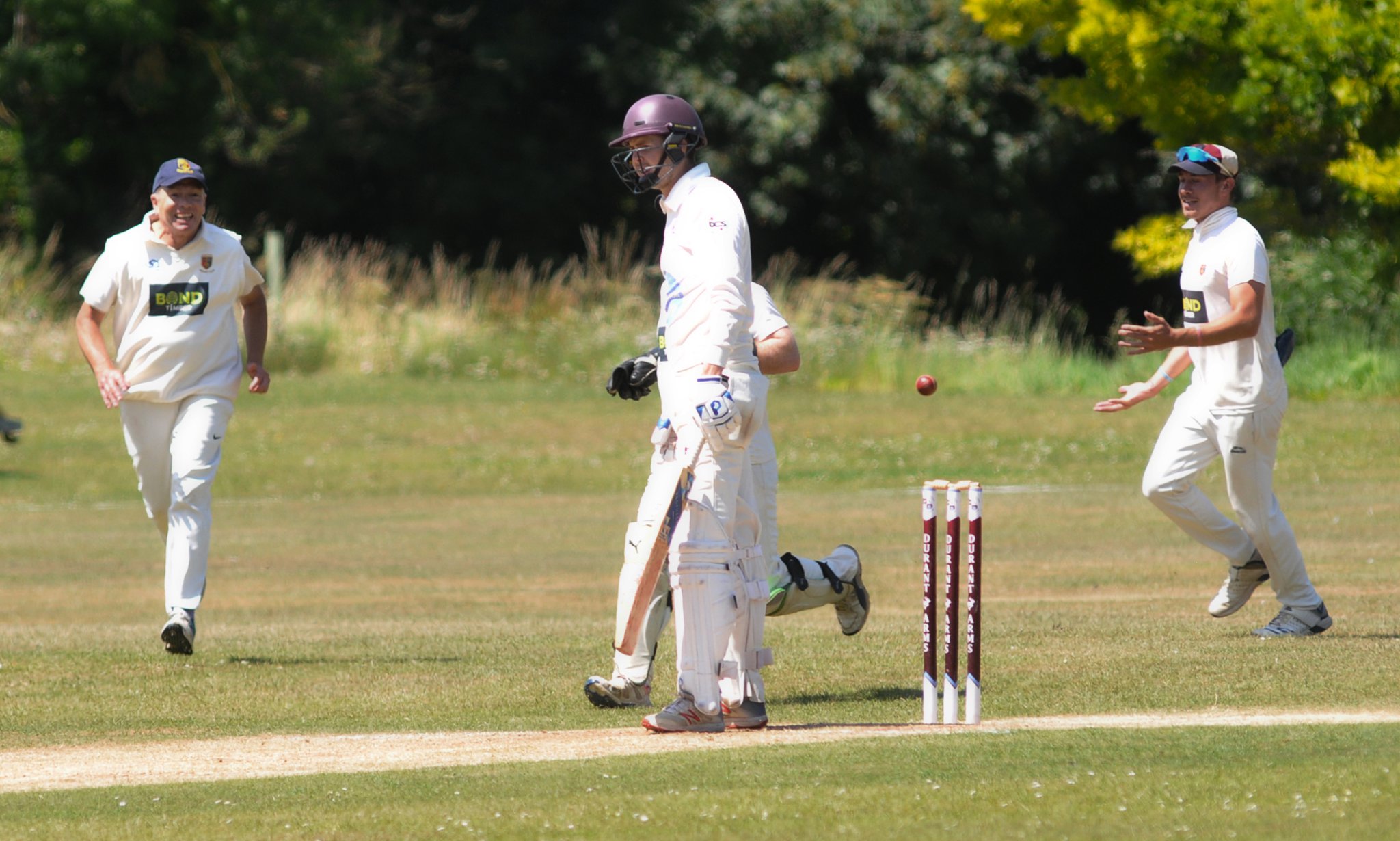 IN PICTURES: Action from Saturday’s Devon Cricket League B Division clash between Dartington & Totnes and Tavistock in the scorching heat. Pictures by Steve Pope.