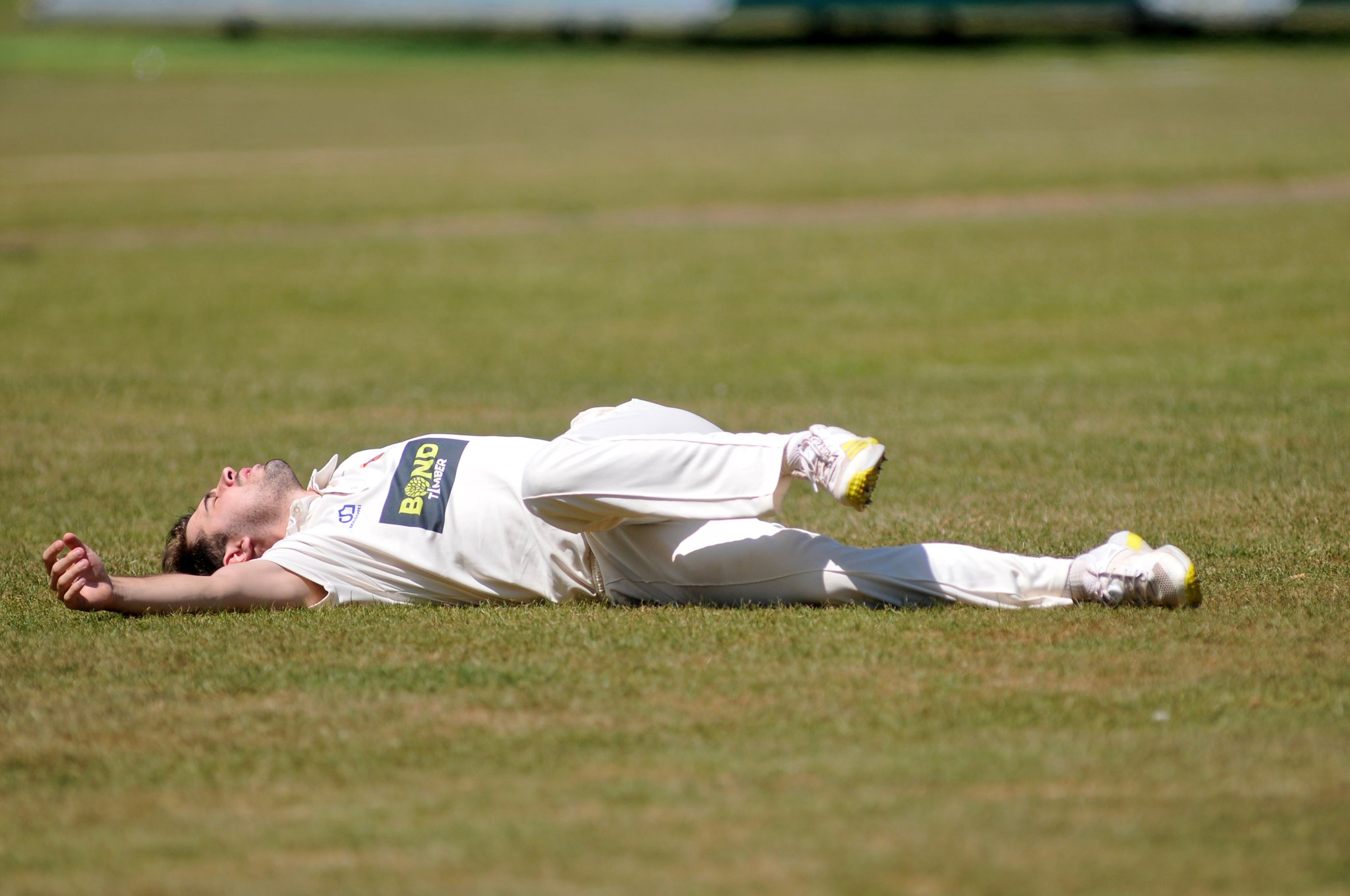 Photo: Steve Pope MDA160722G_SP015
Tolchards Devon Cricket League B Division . Totnes and Dartington versus Tavistock. Mad dogs, Englishmen and cricketplayers go out in the midday sun